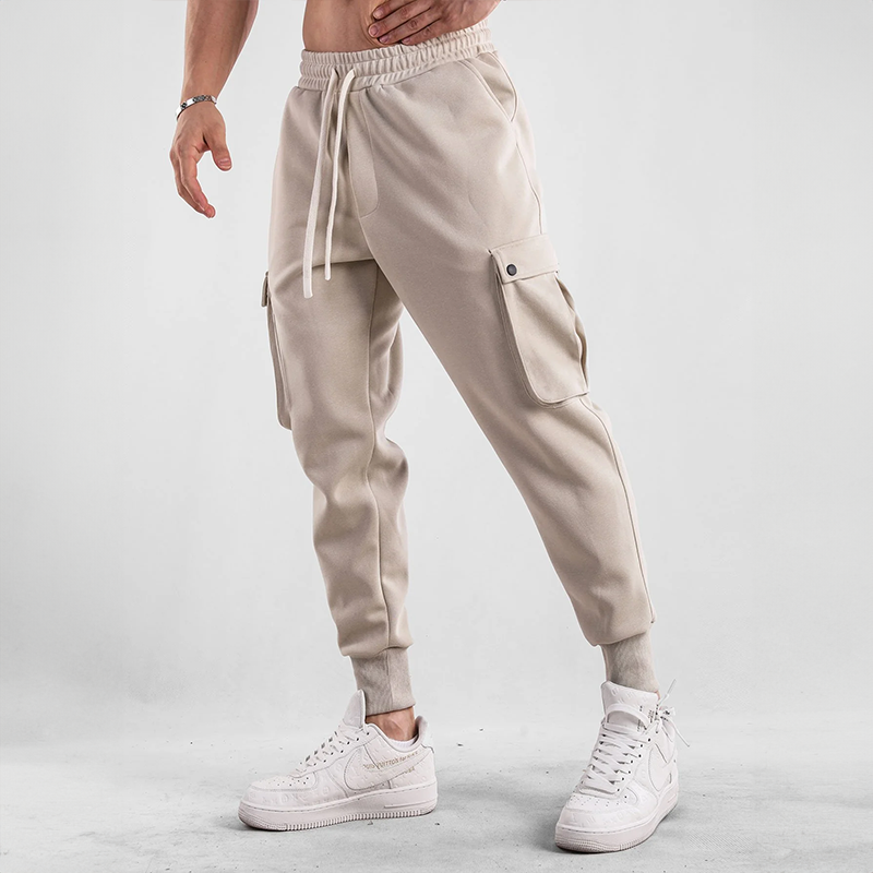 Elvin | Men's Cargo Jogging Pants with Drawstring Waist & Pockets – Comfort & Flexibility