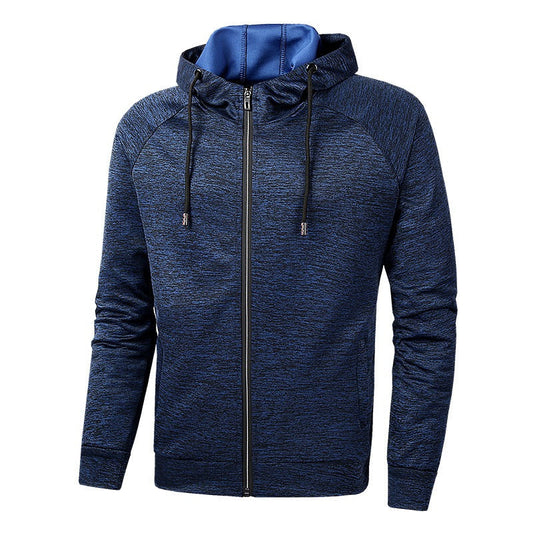 Elimar | Men's Full-Zip Drawstring Hooded Sports Jacket for Casual and Active Wear