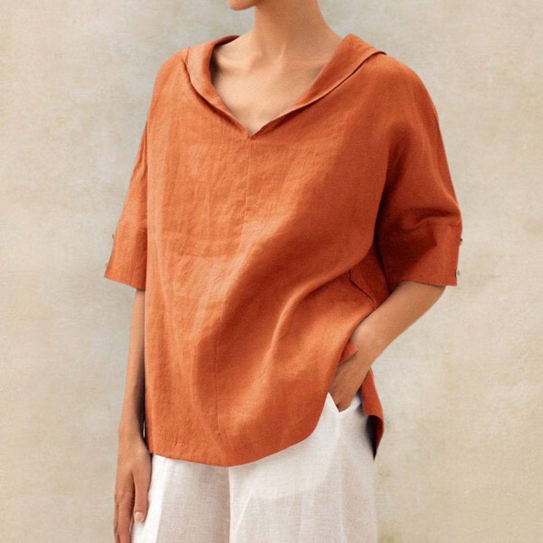 Amelia | Women's Loose Fit Linen Shirt for Summer