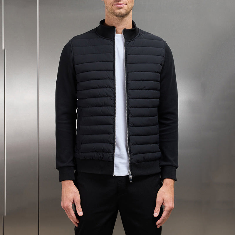 Augustus | Men's Solid Colour Full Zip Stand Collar Transitional Jacket