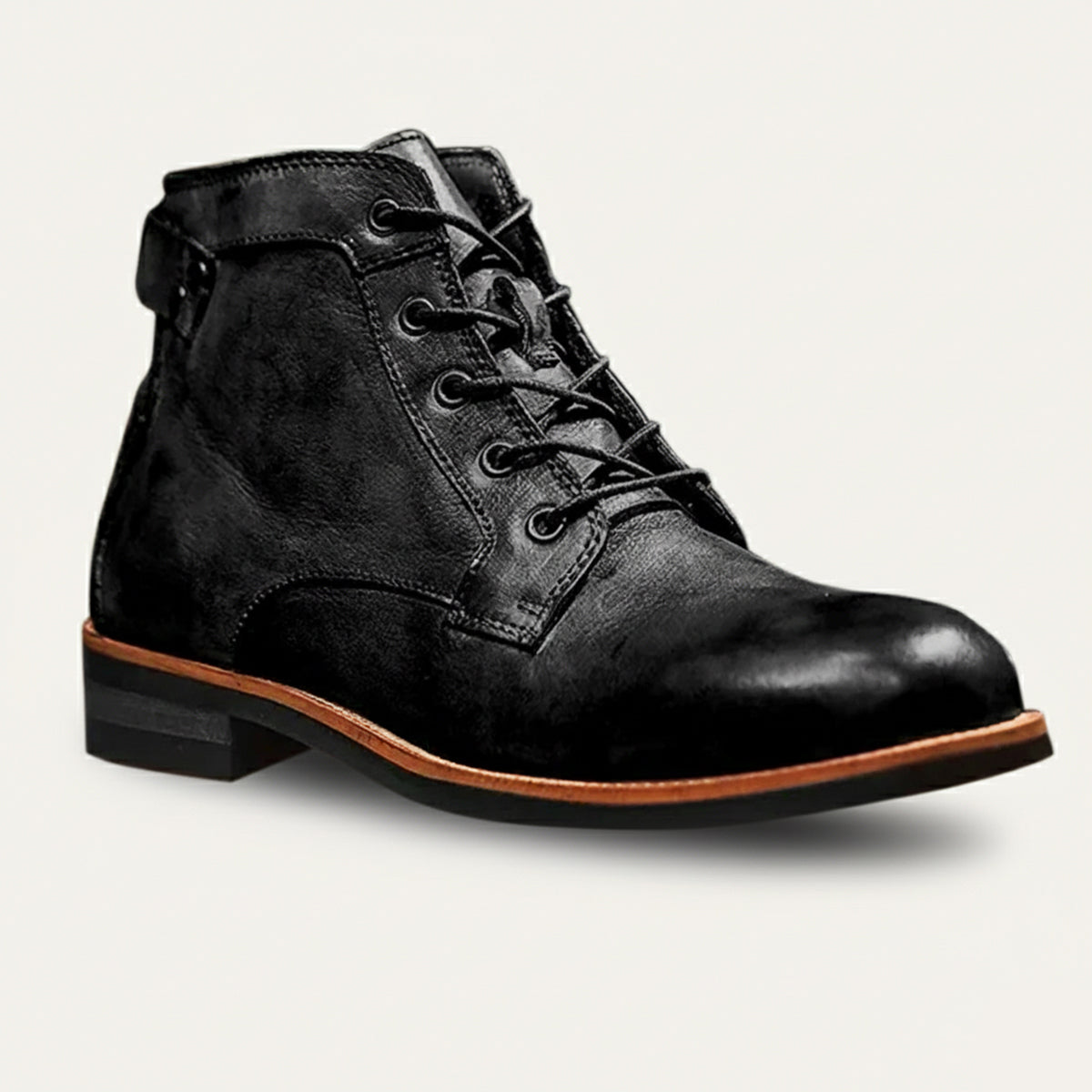 The Lucca Men’s Lace Up Vintage Leather Ankle Boots