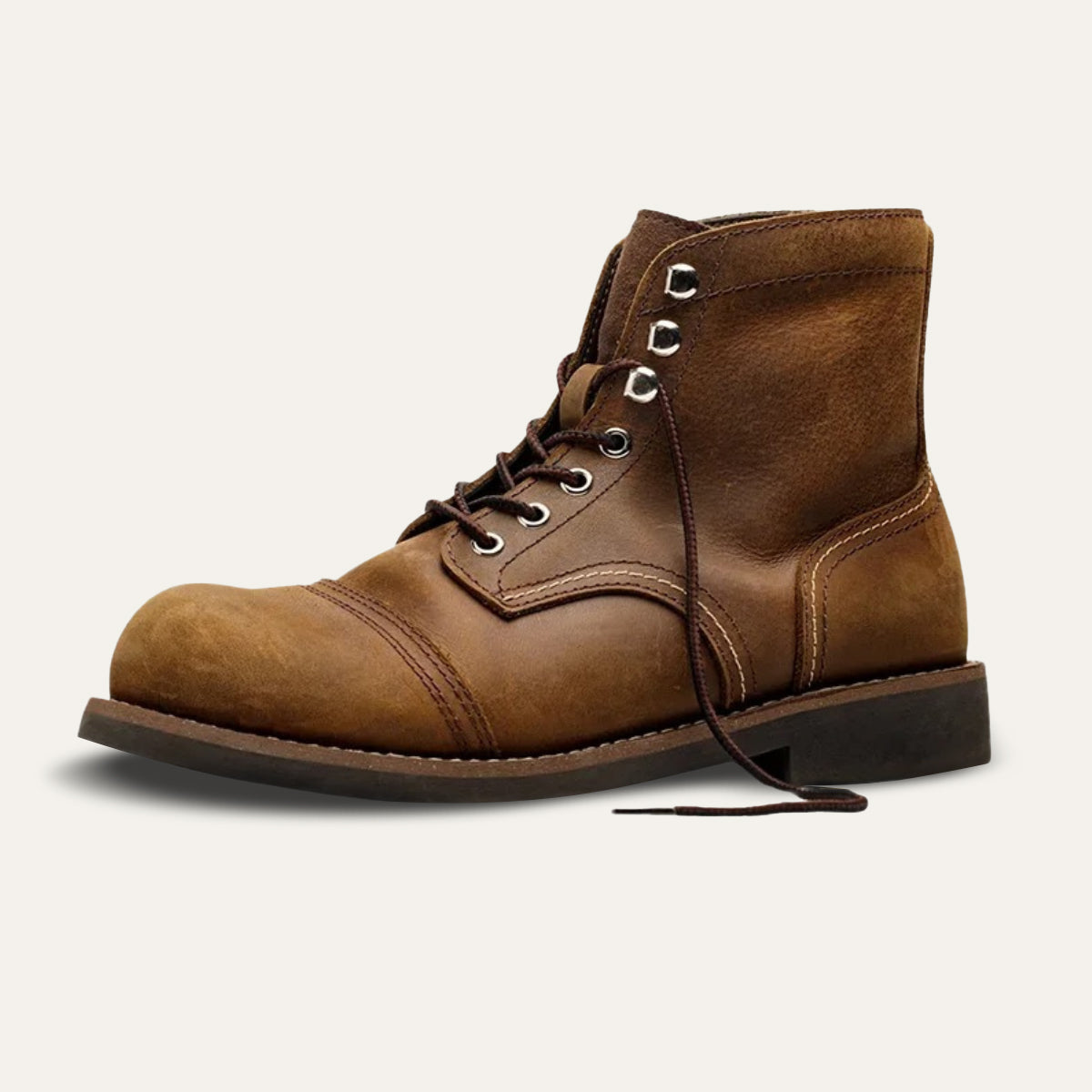 The Grayfield  Men’s Lace Up Combat Leather Boots