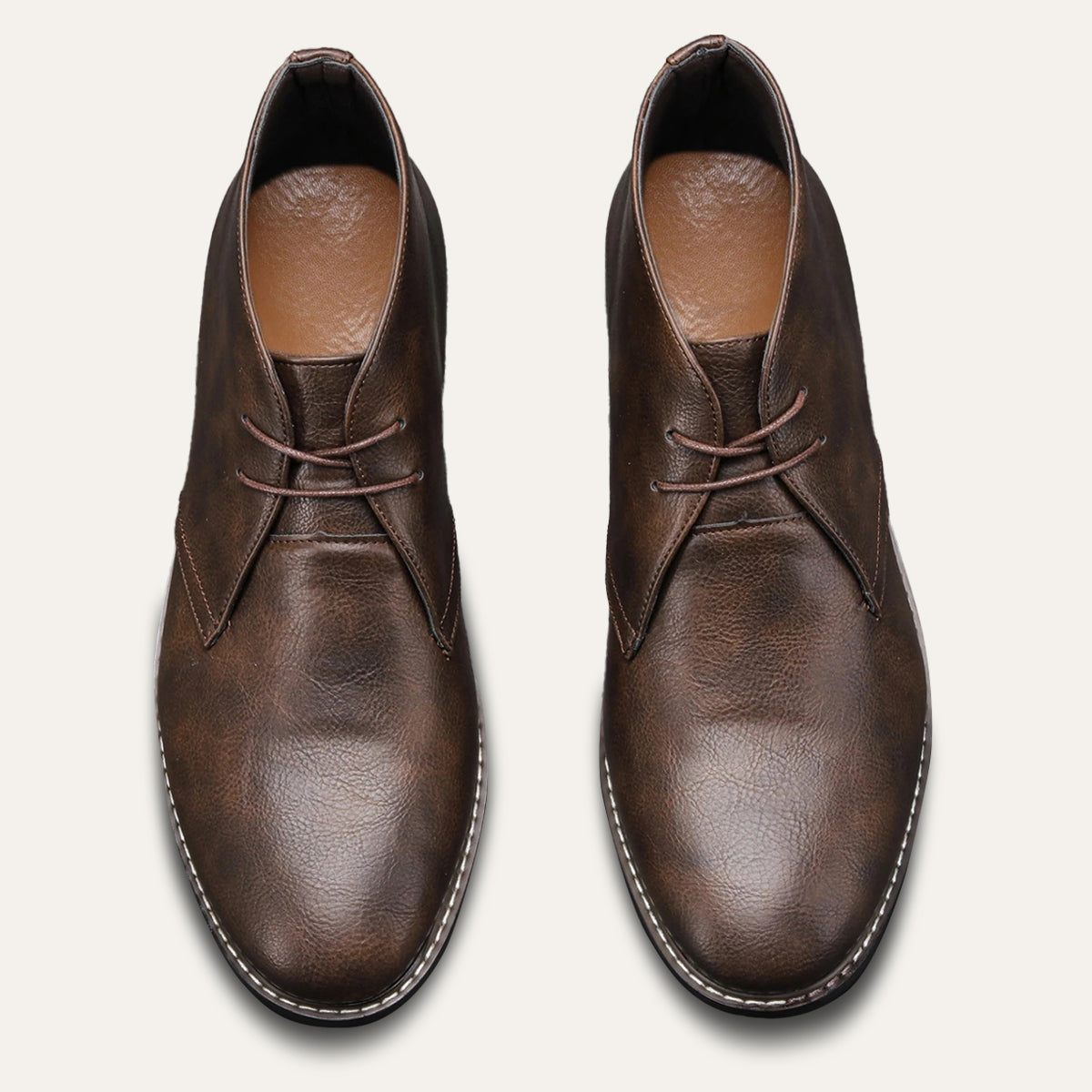 The Crosby Men's Street Style Leather Lace Up Ankle Boots