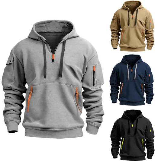 Lars | Men's Tactical Hoodie with Adjustable Drawstring and Modern Design