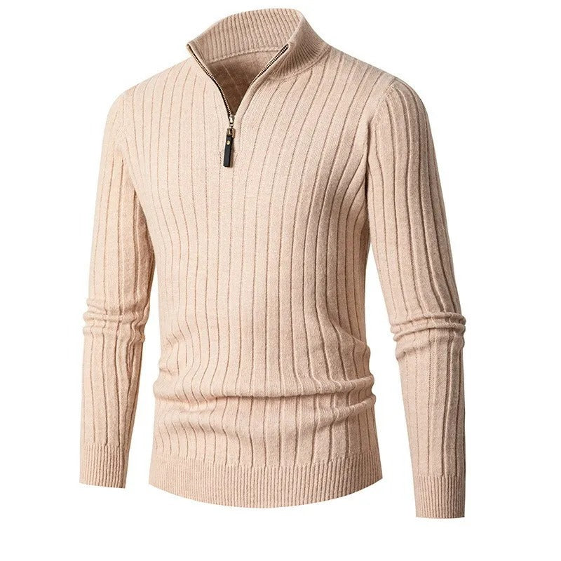 The Oslo Quarter Zip Jumper for Men - Old Money