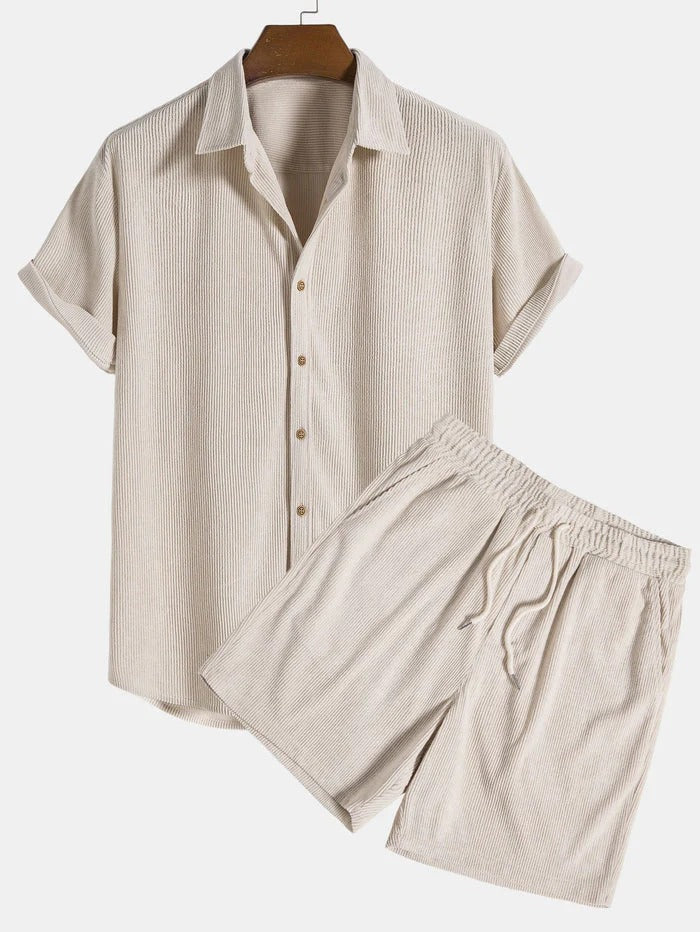 The Corsica Linen Set – Summer Shirt & Trousers for Men