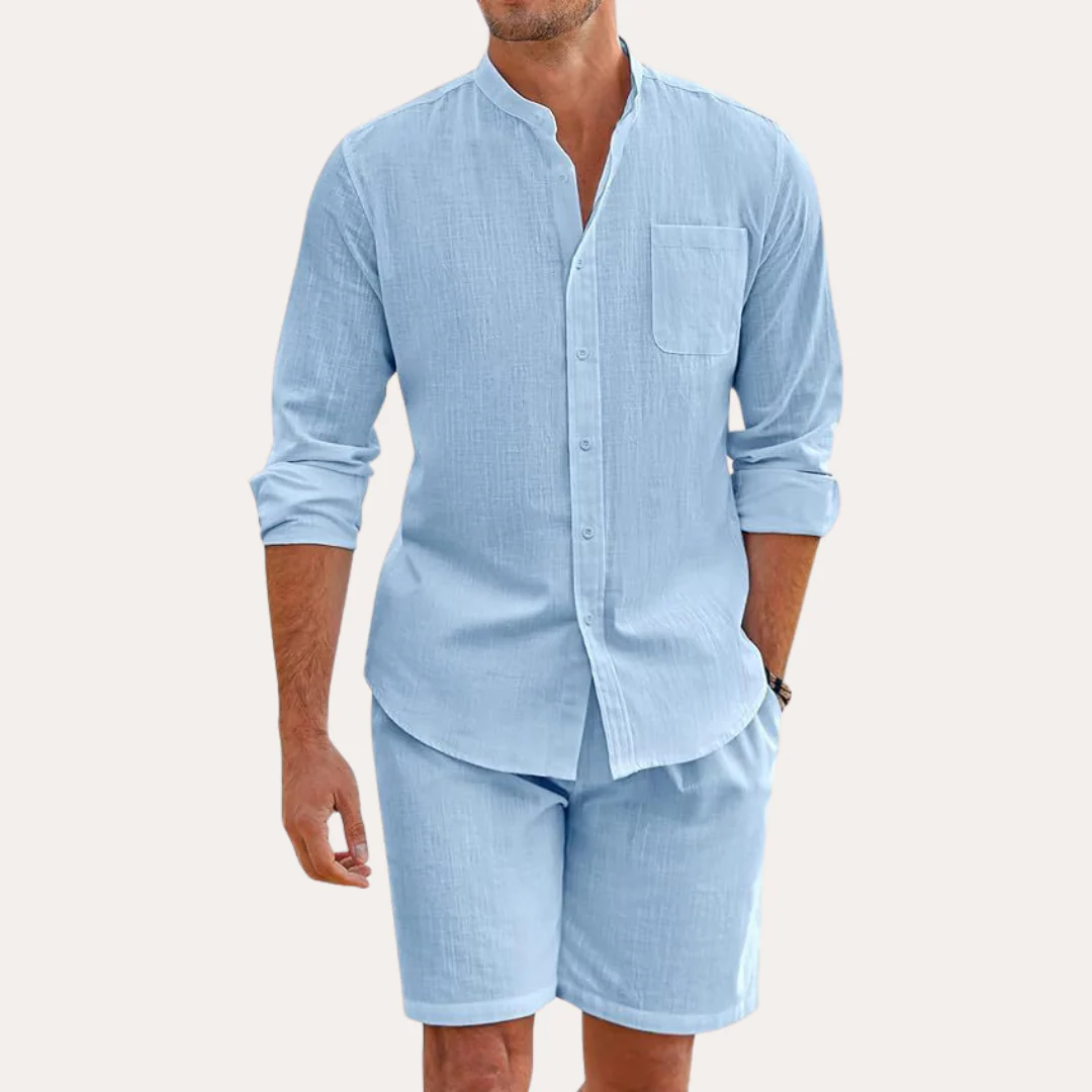 The Algrave Linen Set – Summer Co Ord for Men