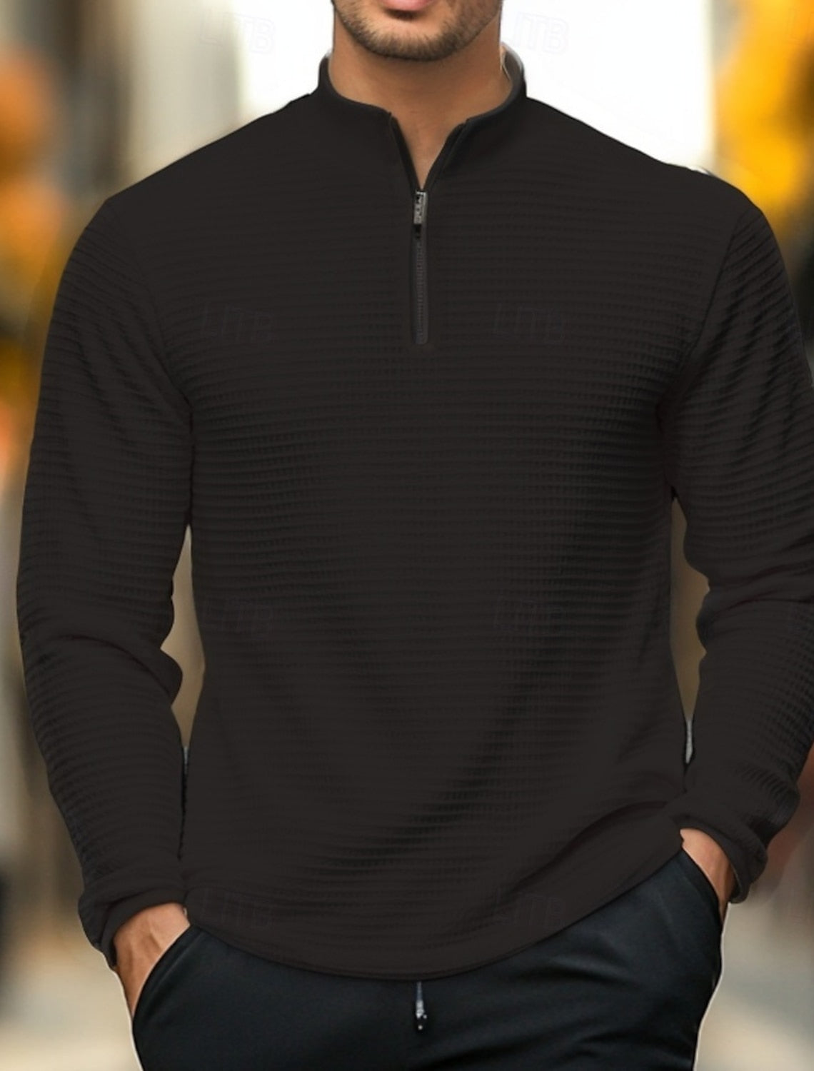 Gisbert | Classic Zip Collar Pullover for Men – Stylish and Comfortable