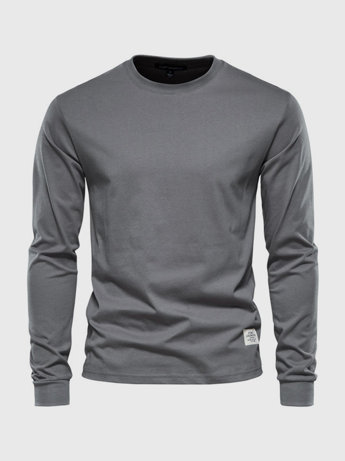 Oscar | Men’s Classic Cotton Round Neck Sweatshirt – Solid Colour Casual Pullover