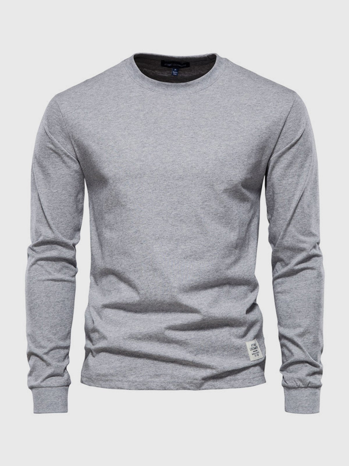 Oscar | Men’s Classic Cotton Round Neck Sweatshirt – Solid Colour Casual Pullover