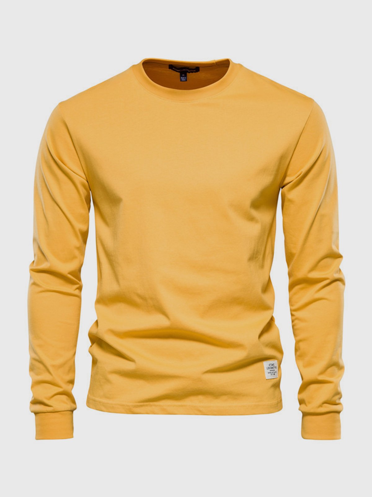 Oscar | Men’s Classic Cotton Round Neck Sweatshirt – Solid Colour Casual Pullover