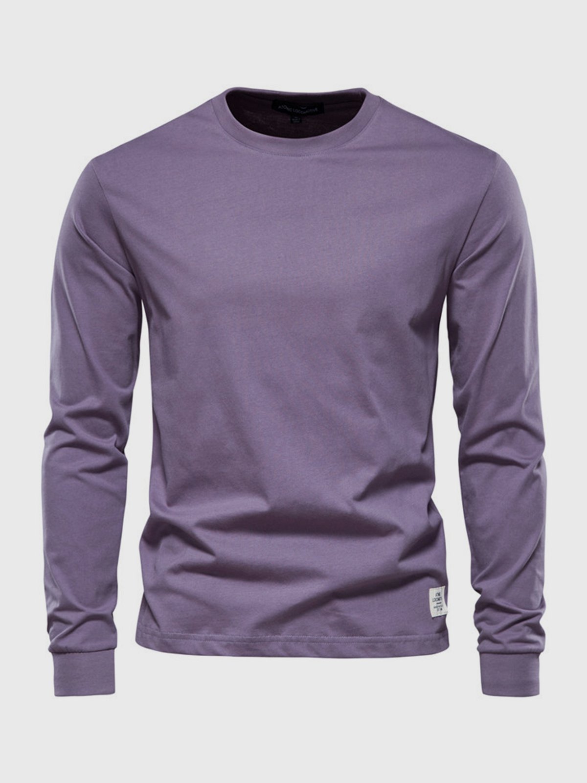 Oscar | Men’s Classic Cotton Round Neck Sweatshirt – Solid Colour Casual Pullover
