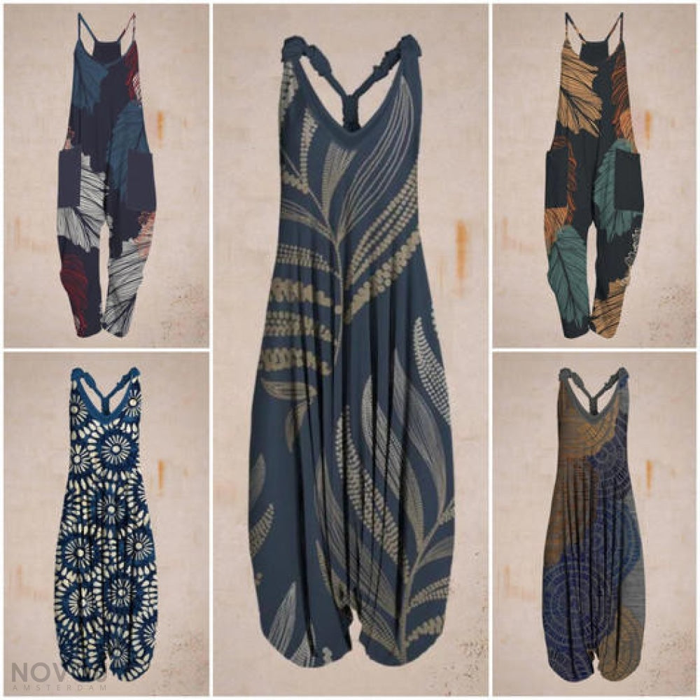 Ophelia | Women's Bohemian Print Airy Summer Jumpsuit