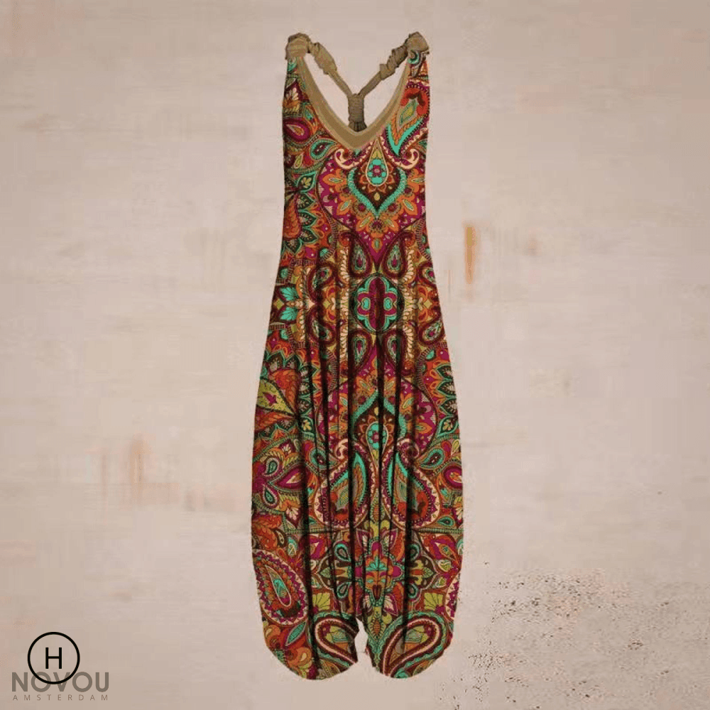 Ophelia | Women's Bohemian Print Airy Summer Jumpsuit