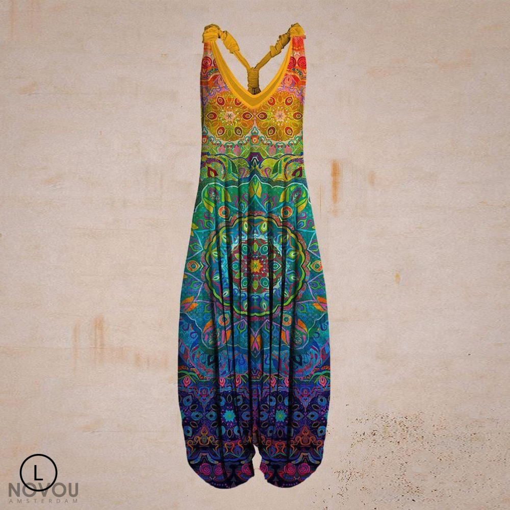 Ophelia | Women's Bohemian Print Airy Summer Jumpsuit