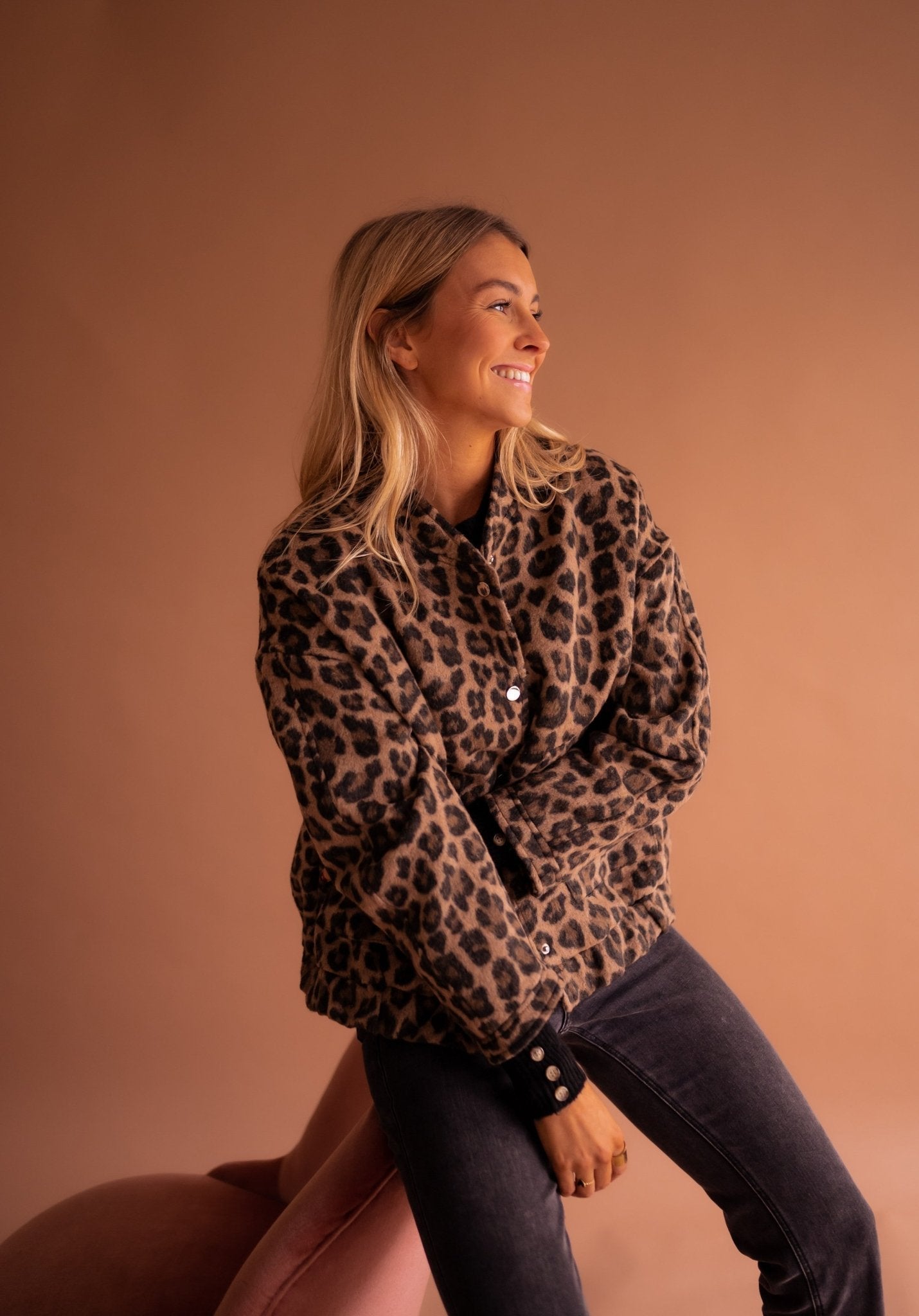 Easterina | Women's Leopard Print Button-Up Jacket for Effortless Style