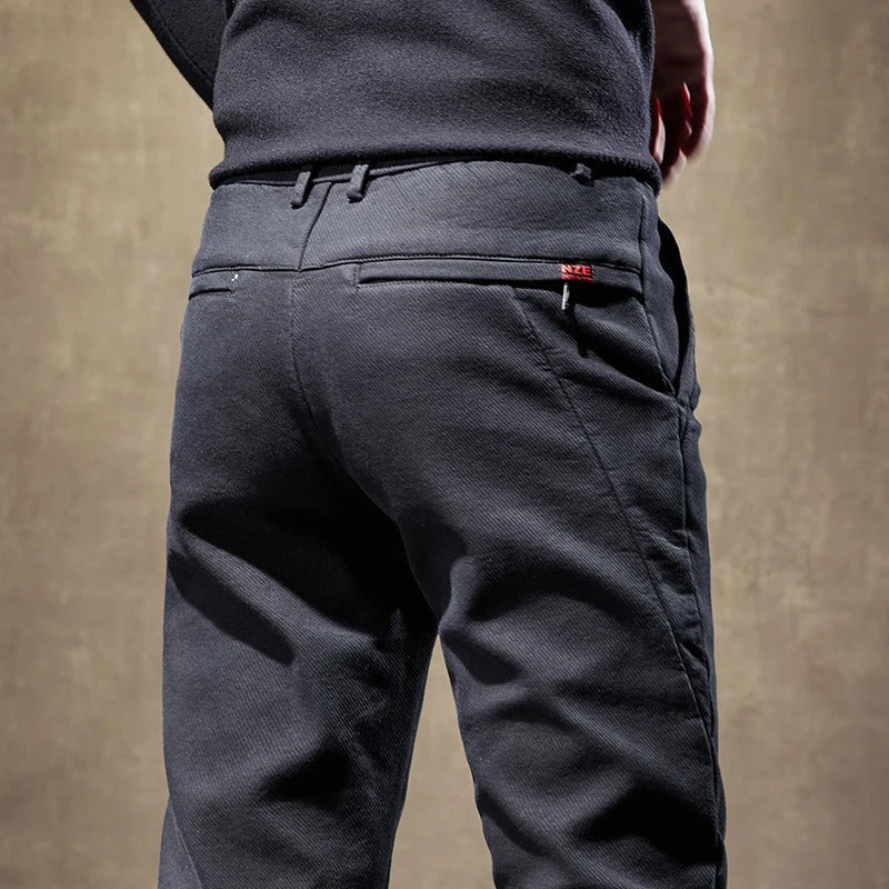 Wycliffe | Men’s Slim Fit Corduroy Work Trousers with Fleece Lining