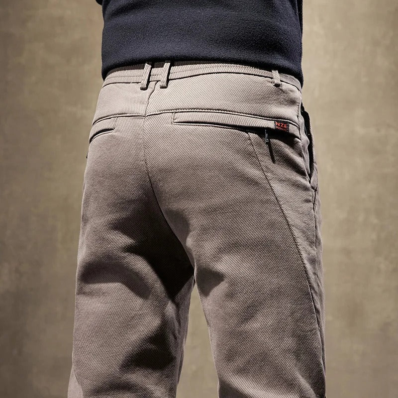 Wycliffe | Men’s Slim Fit Corduroy Work Trousers with Fleece Lining