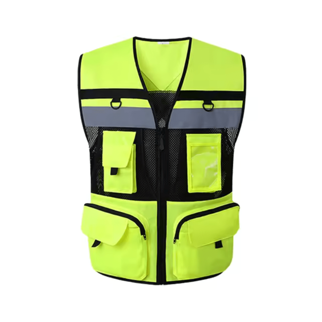 Kilian | Unisex V Neck Mesh Multi-Pocket Reflective Safety Vest
