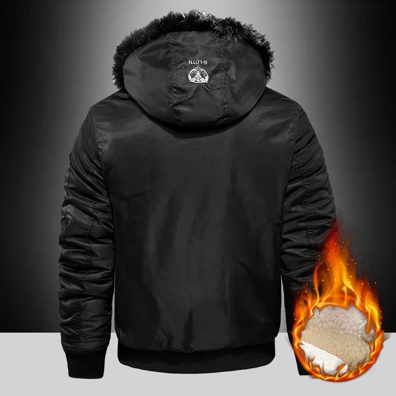 Fernian | Waterproof Winter Jacket for Men with Fleece Lining and Faux Fur Hood