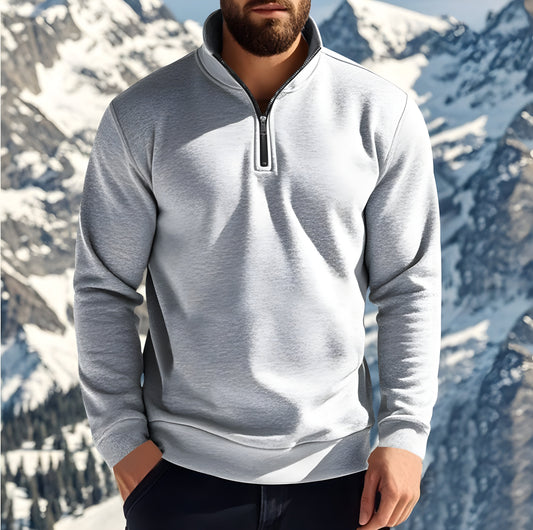 Franco | Men’s Warm & Stylish Zipped Sweatshirt for Winter Comfort