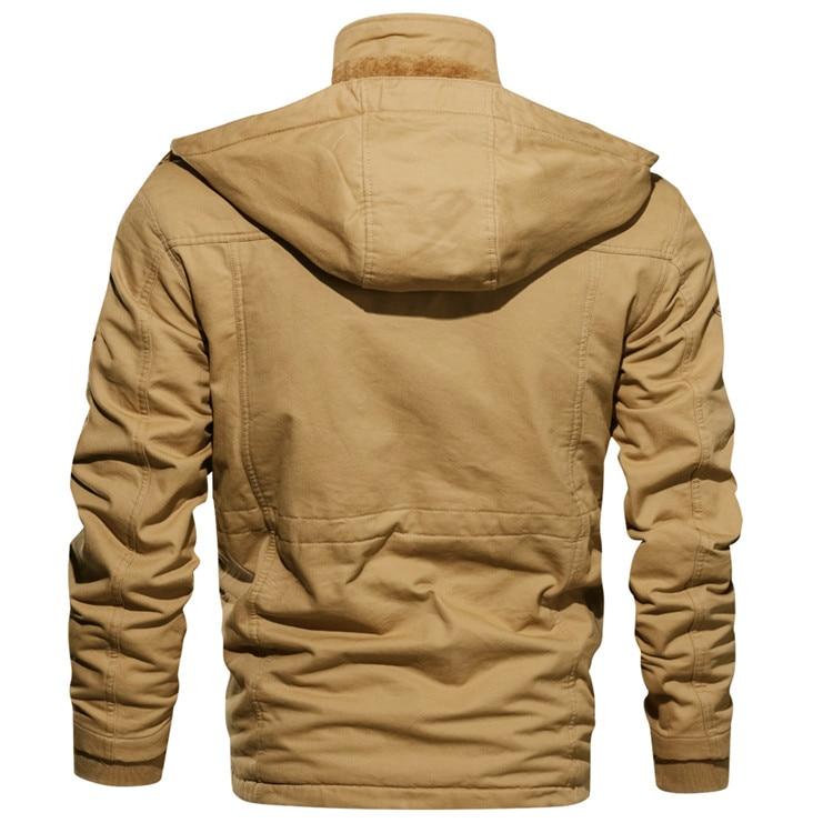 Julian | Men’s Zipped Hooded Tactical Winter Jacket with Fleece Lining