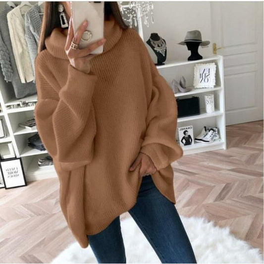 Anabel | Women’s Solid Colour Turtleneck Loose Fit Sweater