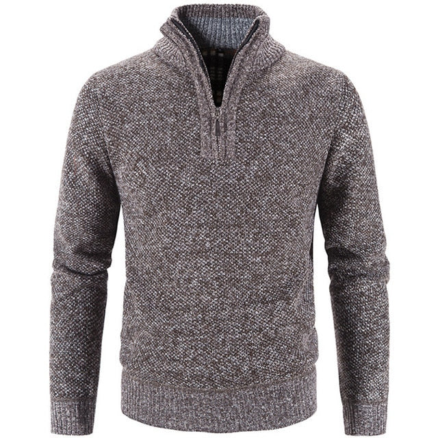 Freddie | Men's Zipped Stand Collar Casual Sweater – Comfortable & Stylish Everyday Wear