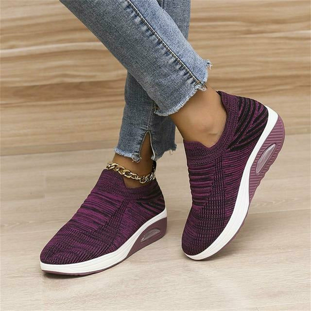 Vespera | Women's Slip-On Laceless Sock-Style Comfortable Sneakers