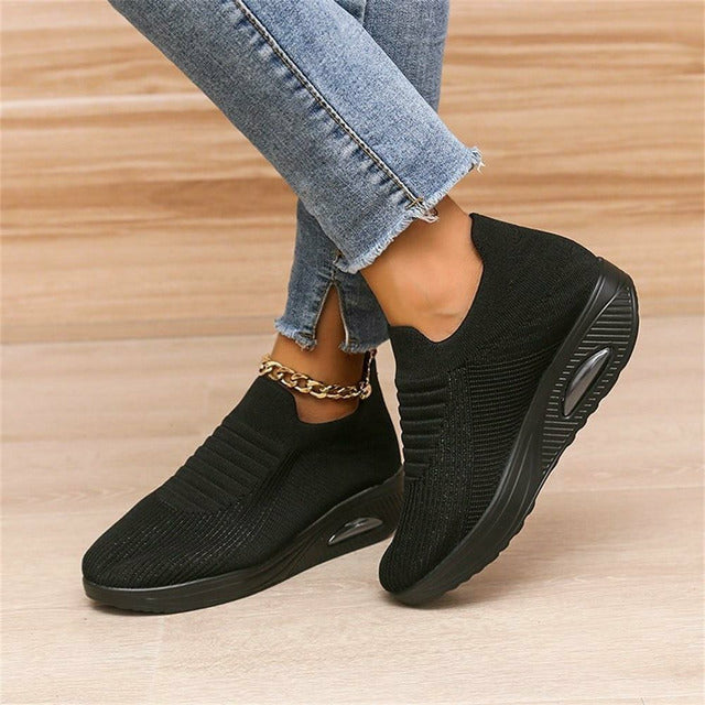Vespera | Women's Slip-On Laceless Sock-Style Comfortable Sneakers