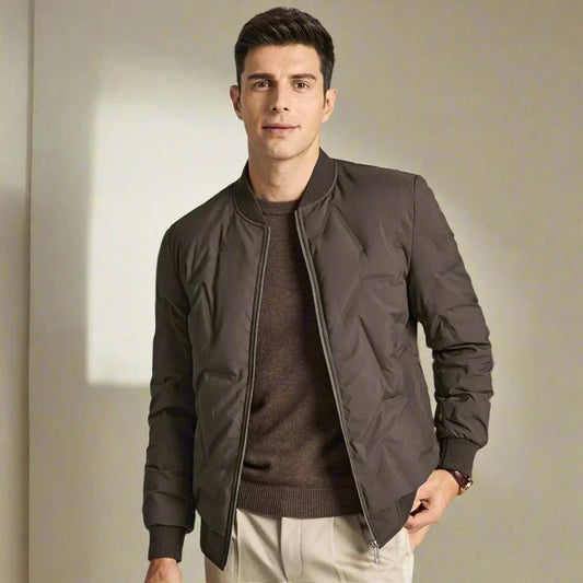 Jamil | Men's Stylish Padded Down Jacket – Lightweight with Full Zip Closure