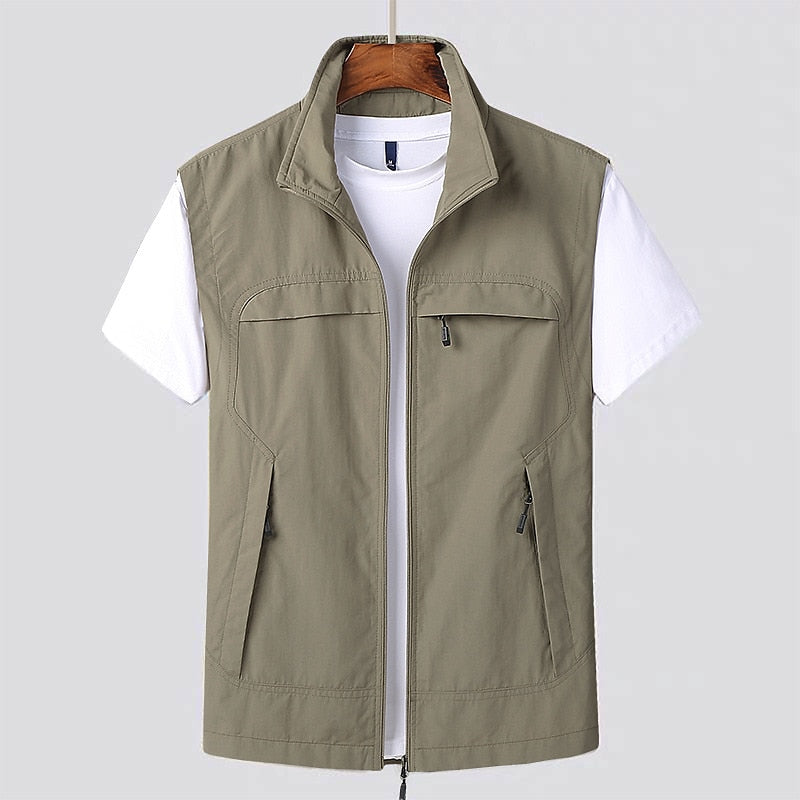 Austin | Men’s Outdoor Vest with Full Zip, Multiple Pockets, Breathable & Quick-Drying