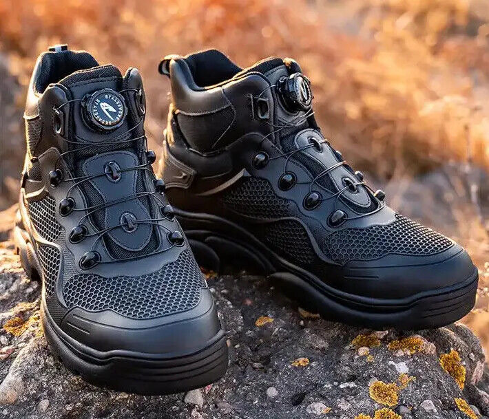 Anselm | Men's Rugged Black Tactical Boots – Durable & Built to Last