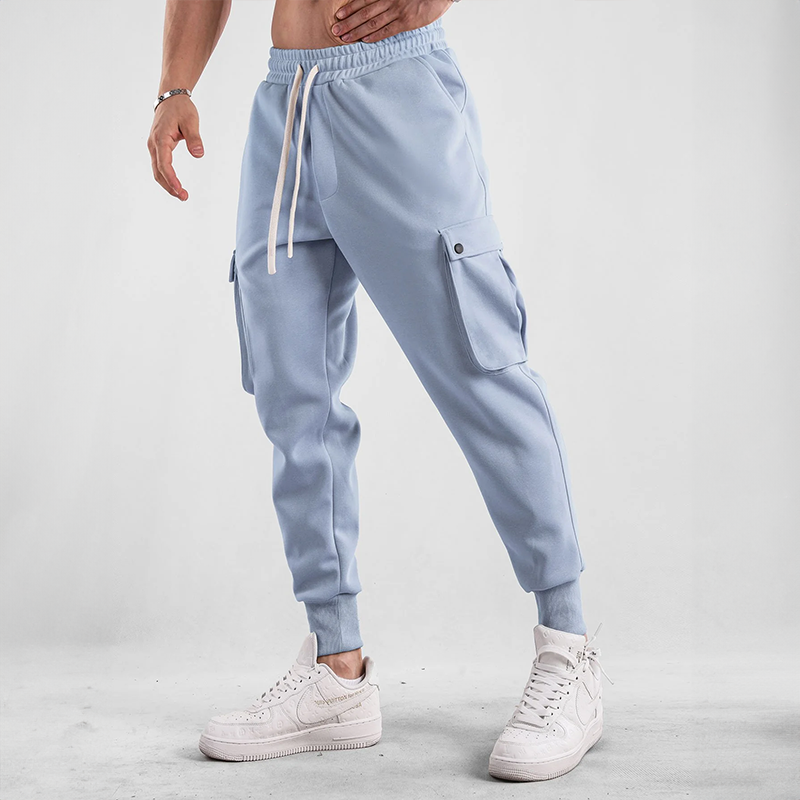 Elvin | Men's Cargo Jogging Pants with Drawstring Waist & Pockets – Comfort & Flexibility