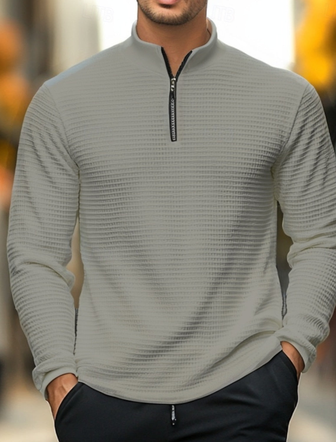 Gisbert | Classic Zip Collar Pullover for Men – Stylish and Comfortable