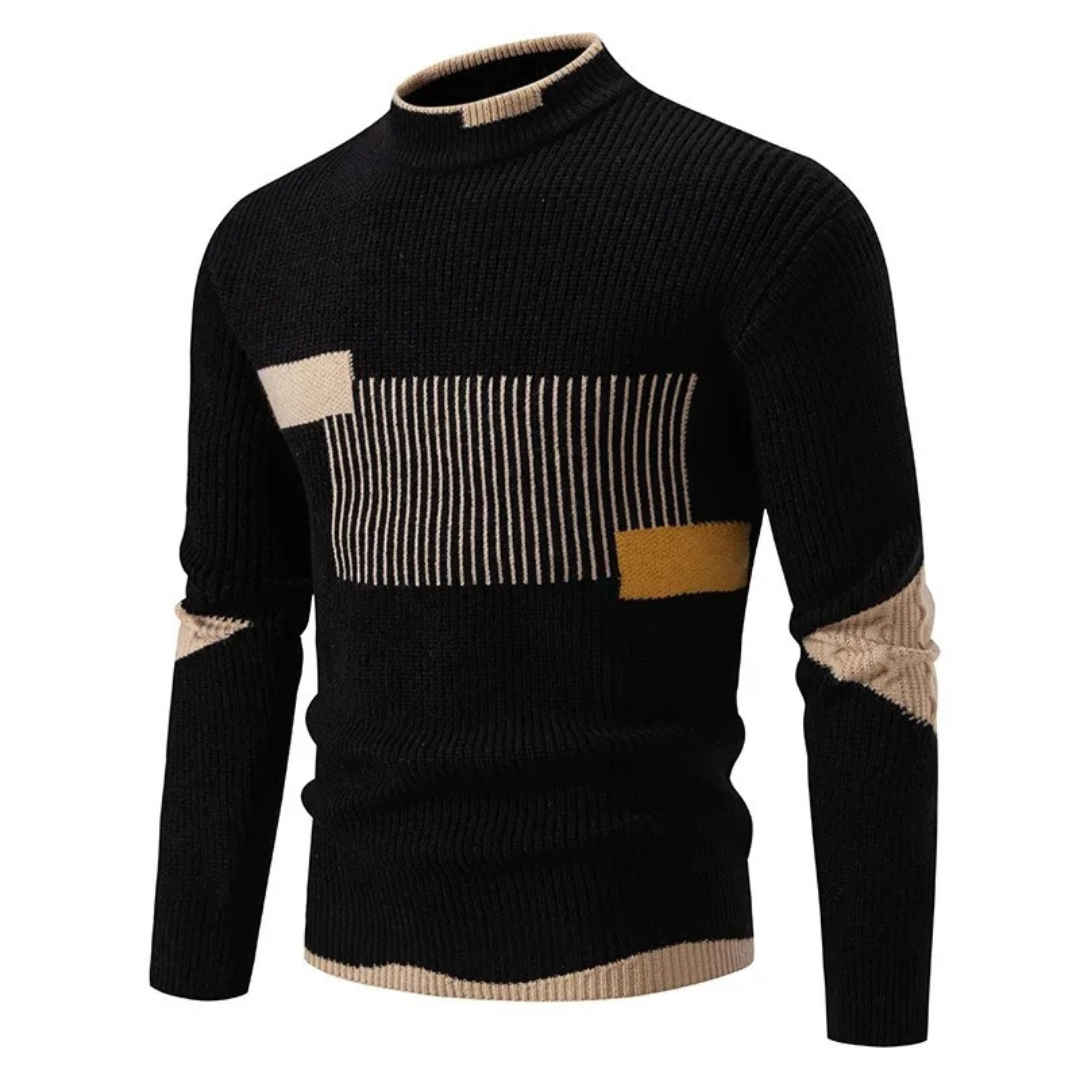 Isidor | Men's Stylish Modern Knit Sweater with Bold Patterns