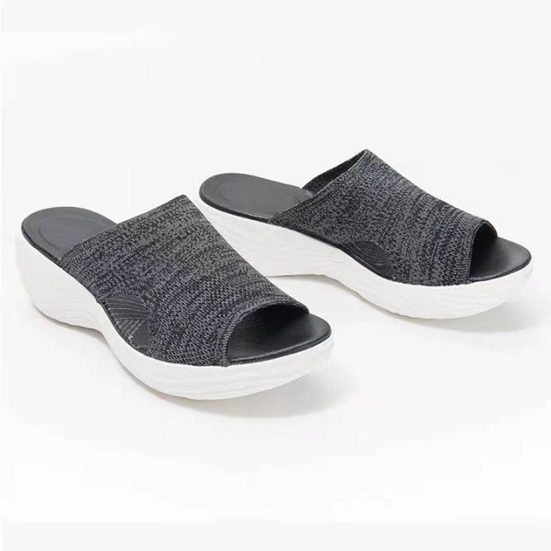 Pandora | Women's Slip-On Platform Summer Slippers – Stylish & Comfortable Everyday Footwear