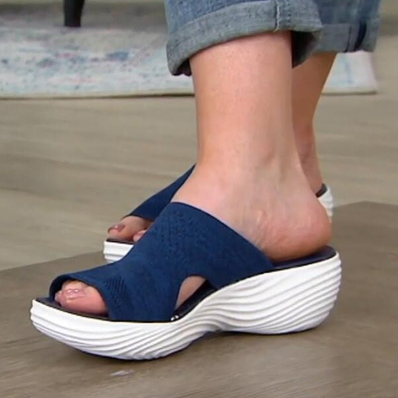 Pandora | Women's Slip-On Platform Summer Slippers – Stylish & Comfortable Everyday Footwear