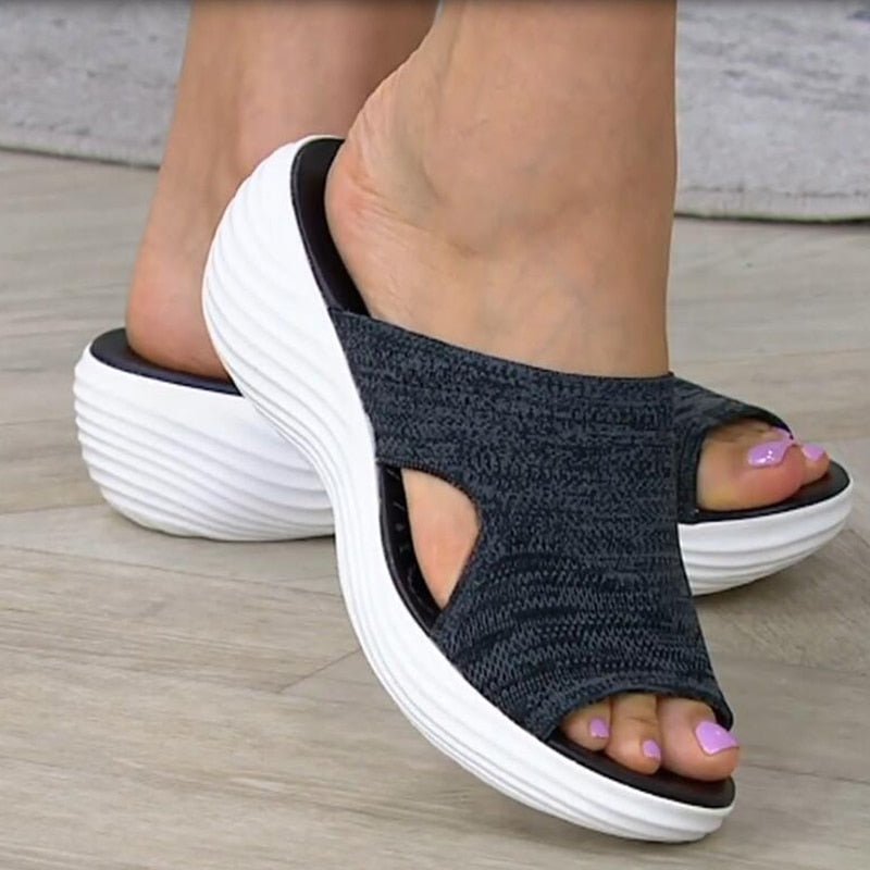 Pandora | Women's Slip-On Platform Summer Slippers – Stylish & Comfortable Everyday Footwear