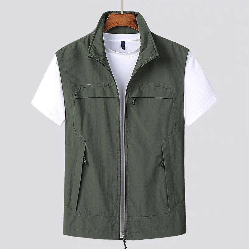 Austin | Men’s Outdoor Vest with Full Zip, Multiple Pockets, Breathable & Quick-Drying