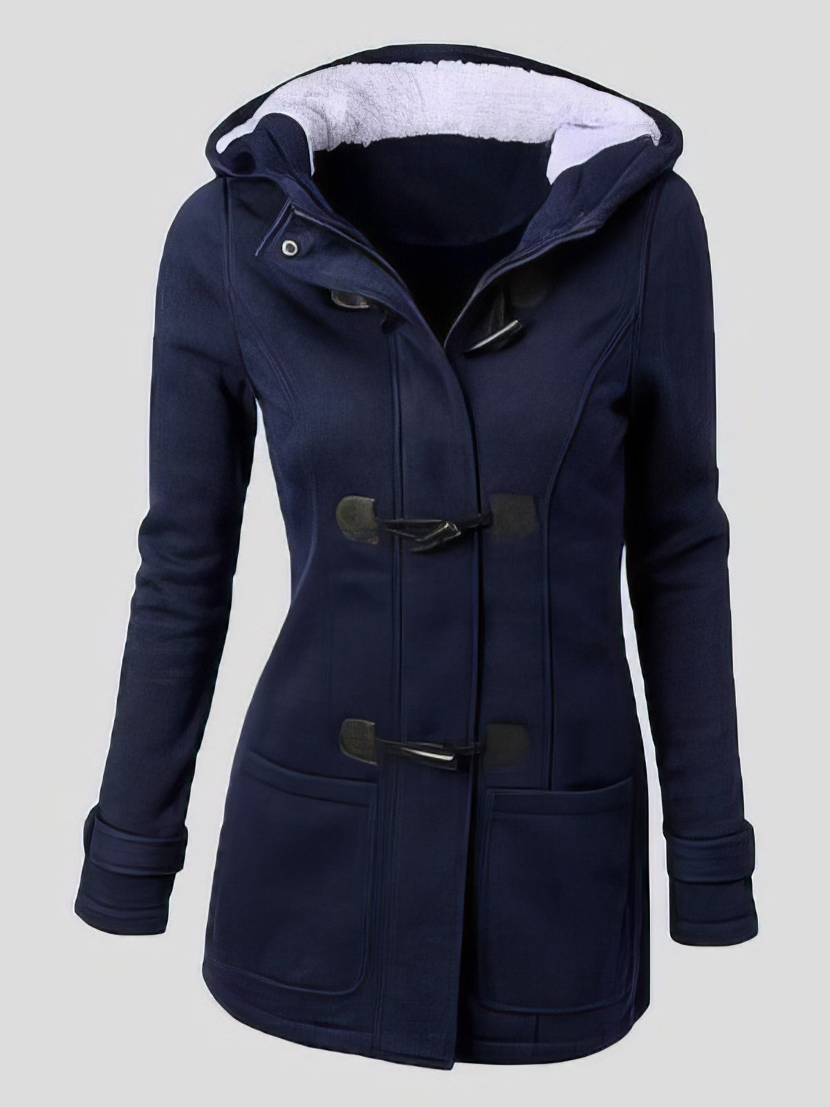 Birgitta | Slim-Fit Fleece Hoodie with Toggle Closure